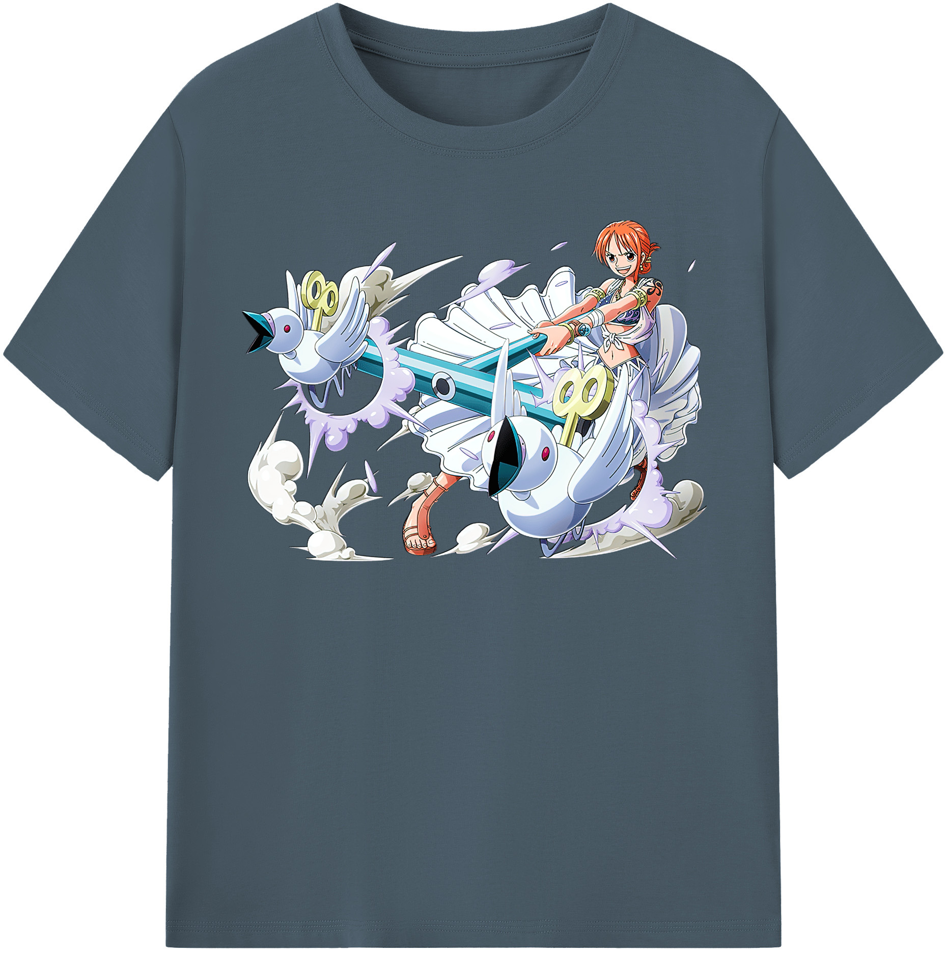 ワンピース ナミ ONE PIECE Nami 綿100％半袖Tシャツ（フロントプリント）